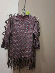 Floral Cut Out Top