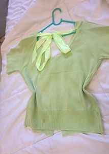 Light Green Button-Up top