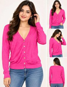 🔥 Buy 1, Get 1 Free🔥 Pink Button-Up Cardigan