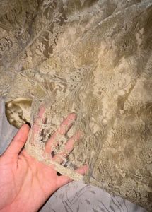Elegant Cream Lace Lehenga gown Set