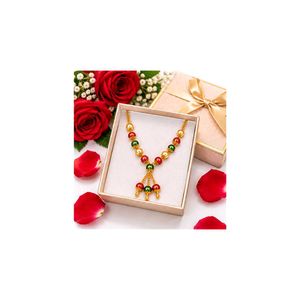 Gold Tone Beaded Necklace