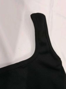Classic Black Square Neck Tank Top