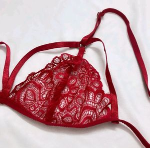 Red Lace Bralette