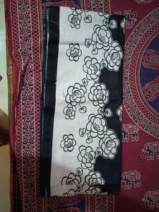 Black Printed duppta