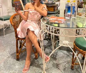pink floral off shoulder mini dress