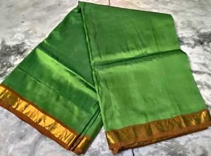 Green pure kanjeevaram silk saree