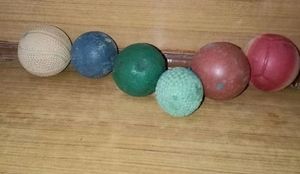 6 Balls For Games (1plastic, Rest Leather)