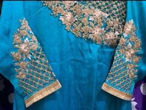 2 in1 gown cum full suit set