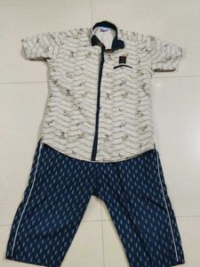 Kid's Printed Shirt and 3 quarter Pant Set