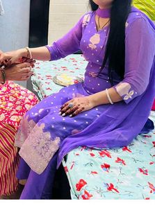Beautiful Purple Kurta Set