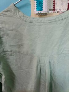 Sage Green Button-Up Utility Shirt
