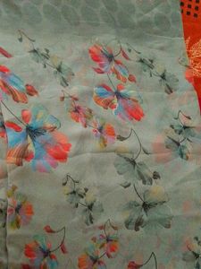Beautiful Floral Print Saree