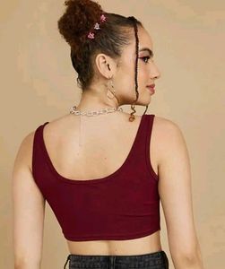 Maroon Corset Top