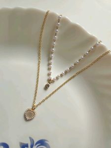 Korean Double layer Pearl Necklace