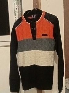 Men's Striped Knit Sweater