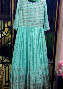 Beautiful Teal Ethnic Gown