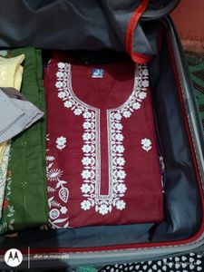 brand new full embroidery work kurties