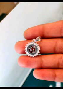 Om Pandent Pure Silver