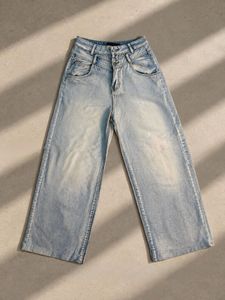Light Blue Wide-Leg Jeans