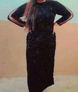 Elegant Black Ethnic Gown