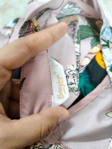 Pink Floral Maxi Dress