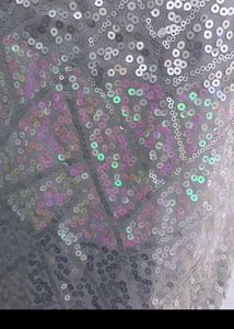 bust 38 Sparkling Grey Kurta Set with Dupatta