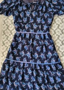 Floral Print Tiered Maxi Dress