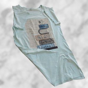 ☕📚 Ladybird🐞Graphic Print  T-Shirt 2XL Korean