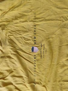 Yellow Graphic Print T-Shirt