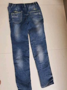Stylish Ripped Blue Jeans