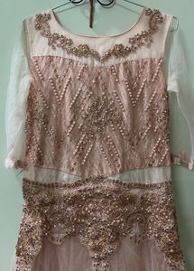 Elegant Pink Embellished Gown