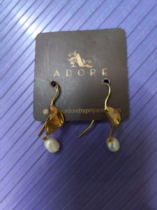 Adore by Priyanka Pearl Dangle Earrings