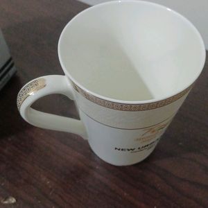 one big bone China cup.