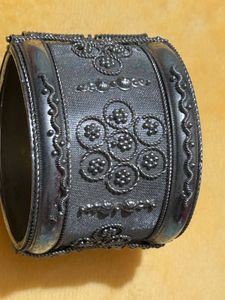 Intricate Ethnic Silver Bangle