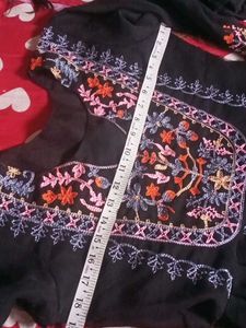 black kurta set