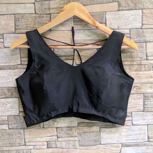 Stylish Black Saree Blouse fix price
