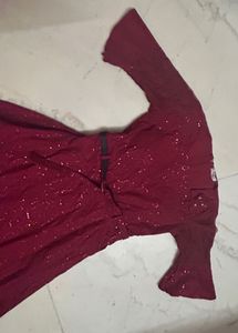 Elegant Maroon Dress