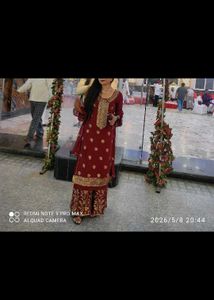 Elegent Maroon garara suit