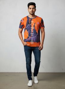 Vibrant Om & Eye Graphic T-Shirt