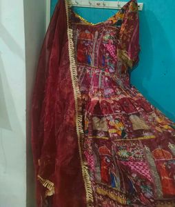 Stunning Red Anarkali suit!!!!