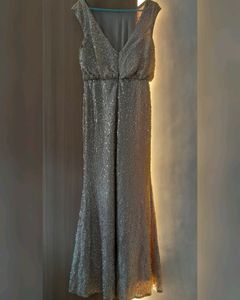 Full Length Party Wear Sequence Gown
