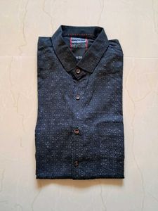 Kingmaker Black Patterned Shirt for Men