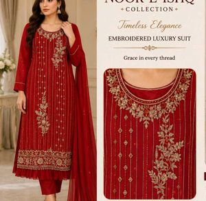 Elegant Red handwork