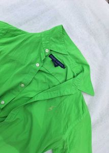 Ralph Lauren Bright Green Button-Up Shirt