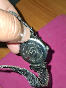 TOMI Silver-Tone Mesh Watch