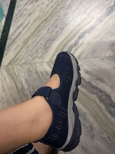 Comfortable Navy Blue Mary Jane Shoes