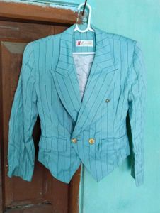 Offer prices,Length 21,Striped Double Breasted Bla