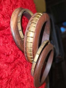 Wooden &amp; Brass Bangles
