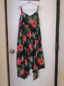 Tropical Print Dress