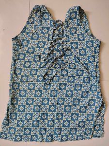 Boho Back Dori Short Kurti